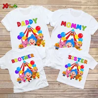 Matching Family Outfits Party Plim Shirt Summer Matching Outfits Beach TShirt Children Toddler T Shirts Mommy Clothes Daddy Baby 1