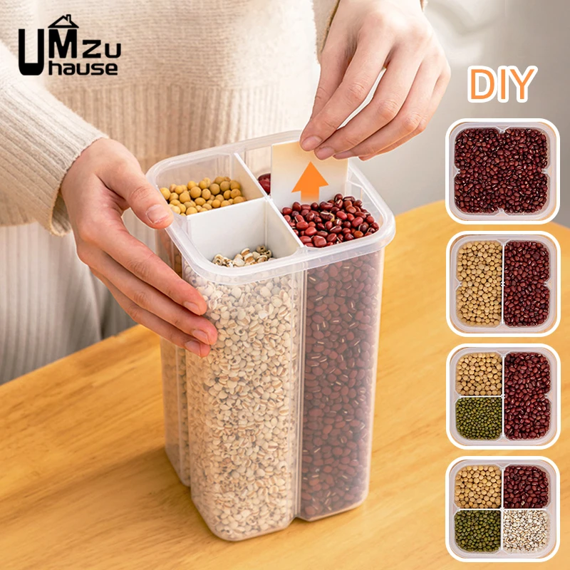 1pc Sealed Kitchen Storage Container For Grains And Cereals With Carry  Handle