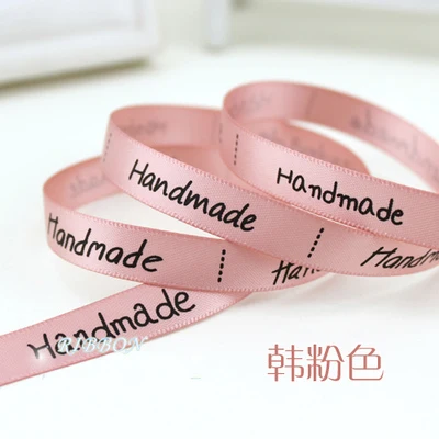10mm Handmade Printed Silk Satin Ribbon Christmas Ribbons Decorative Gift Packing Wedding Crafts 2meters/lot