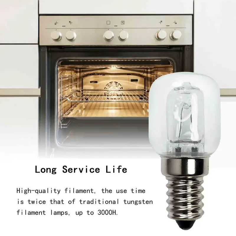 Oven Licht 220V 25W Hoge Temperatuur Bestendige 500 Graden Oven Magnetron Bol Zout Lamp E14 Kleine Schroef Mond Ampul Vier