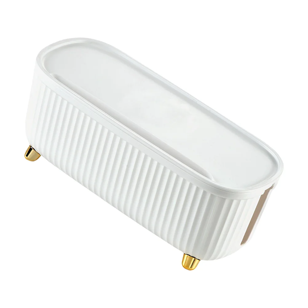 

Wire Finishing Box Cord Management Holder Cable Organizer Desk Charging Boxes Storage Bins with Lids Abs Socket Container Power