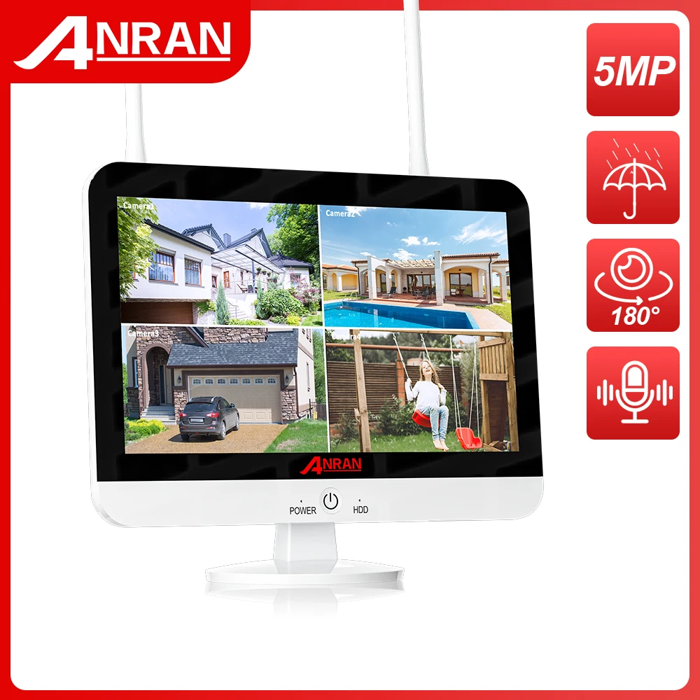 ANRAN 200万画レコーダー付モニターセット 楽天市場】anran 防犯カメラモニターセットの通販