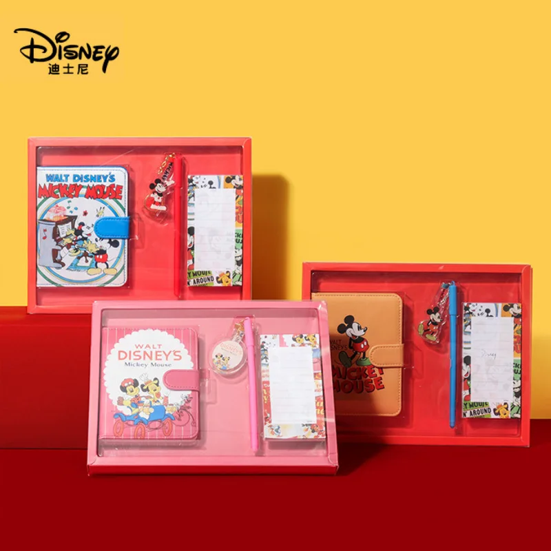 

Disney Cartoon Stationery Set Notebook Ballpoint Pen Convenience Note Cartoon Pen Gift Box Set Stationery Notepad Holiday Gift