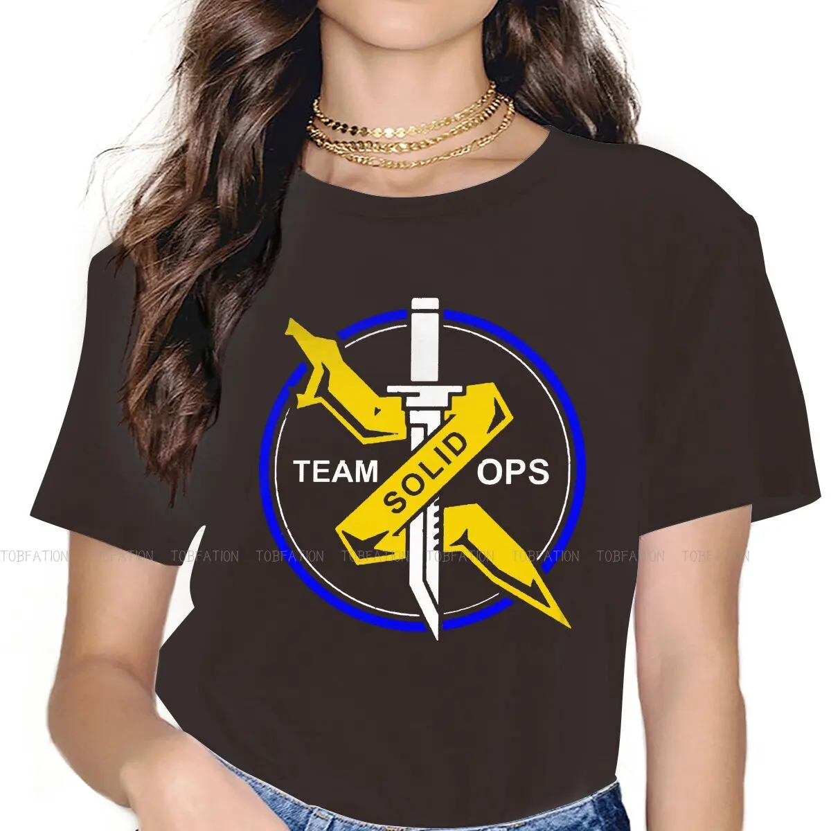 Team Ops Online O Collare Tshirt Metal Gear Solid V The Phantom Pain Fabric Classic T Shirt Donna Nuovo Design 4Xl Vendita Calda