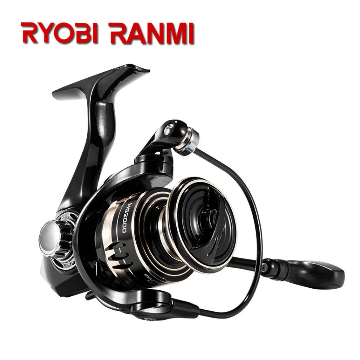 RYOBI RANMI MG 초경량 금속 스피닝 릴, 기어 비율 1000-7000, 바닷물 또는 민물 낚시 릴, 최대 드래그 10kg, 5.2:1
