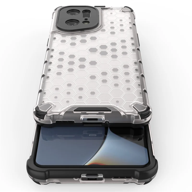 Shockproof Armor Clear Phone Case with Transparent Silicone Bumper