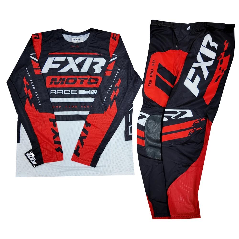 FXR Off Road Motocycle Jersey Pants Set MX Gear Set Motocross Clothing Combo Dirt Bike Motorcycle Adult Suit motocross gear set