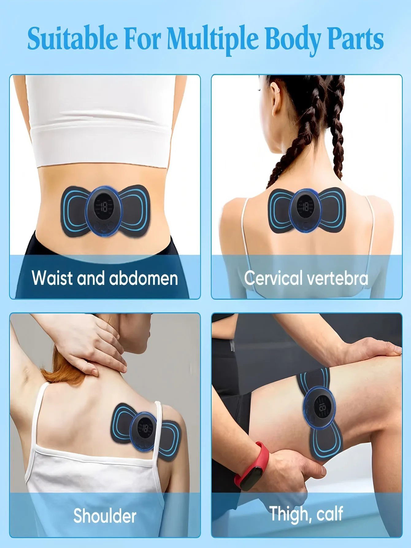 Electric Body Massager Kit for Whole Body Relaxation