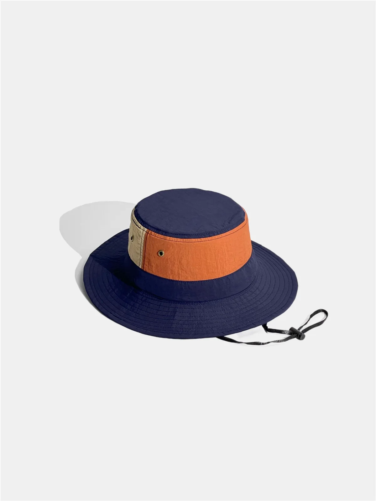 Women Men Japanese Camping Color Block Fisherman Hat Summer Outdoor Windproof Cap Bucket Hats_voghion.com