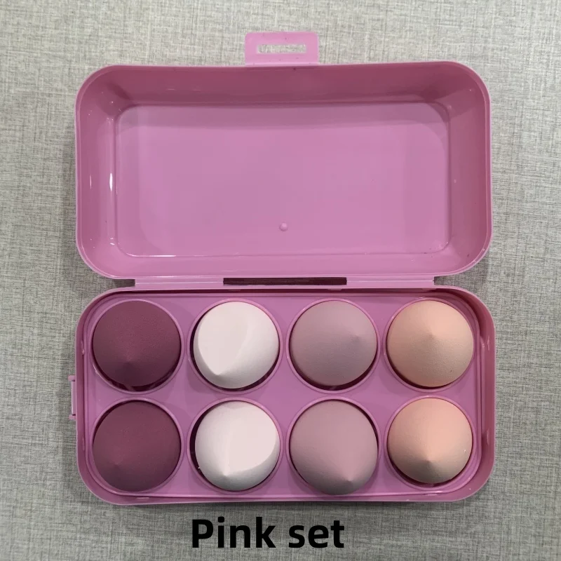 8PCS Beauty Eggs Set Seamless Smudging More Hygienic Prevents Bacteria Buildup Create A Flawless Makeup Look Beauty Egg Case 3