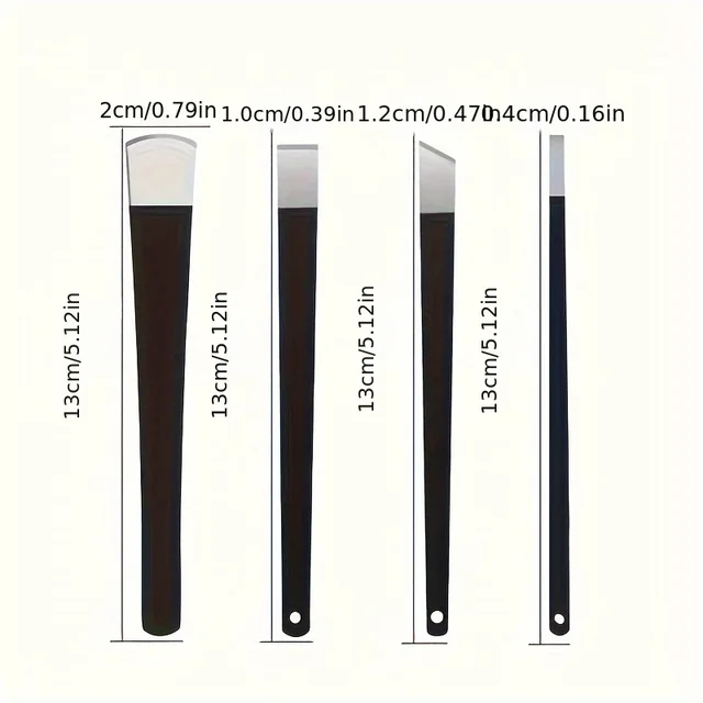 Set di coltelli per pedicure da 4 pezzi, kit per la rimozione dell'unghia del piede incarnita, strumenti per rasoio per calli per pedicure, raschietto per piedi professionale per la cura del piede 6