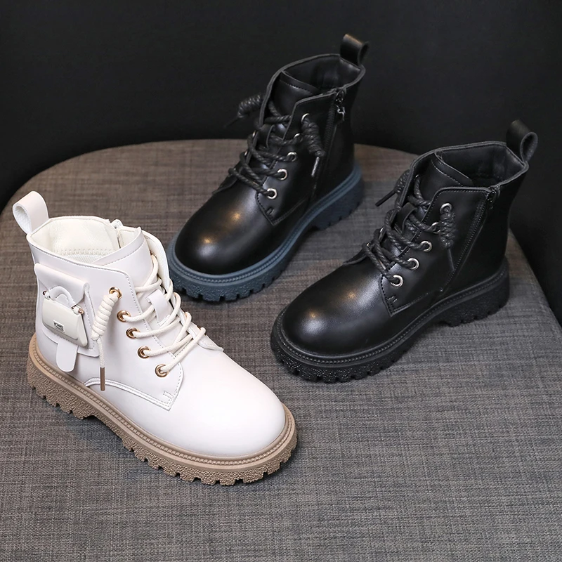

Kids Children's Boys Girls Boots Autumn Winter 2024 Fashion Girl Outdoor Keep Warm Cotton Boys Anti Slip Boots Toddler Boots