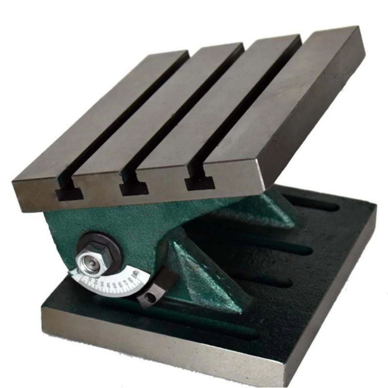 

6 Inch Vertical Adjustable Angle Tilt Rotation 90 Degree Table Milling Machine Drilling Machine Processing Angle Precision