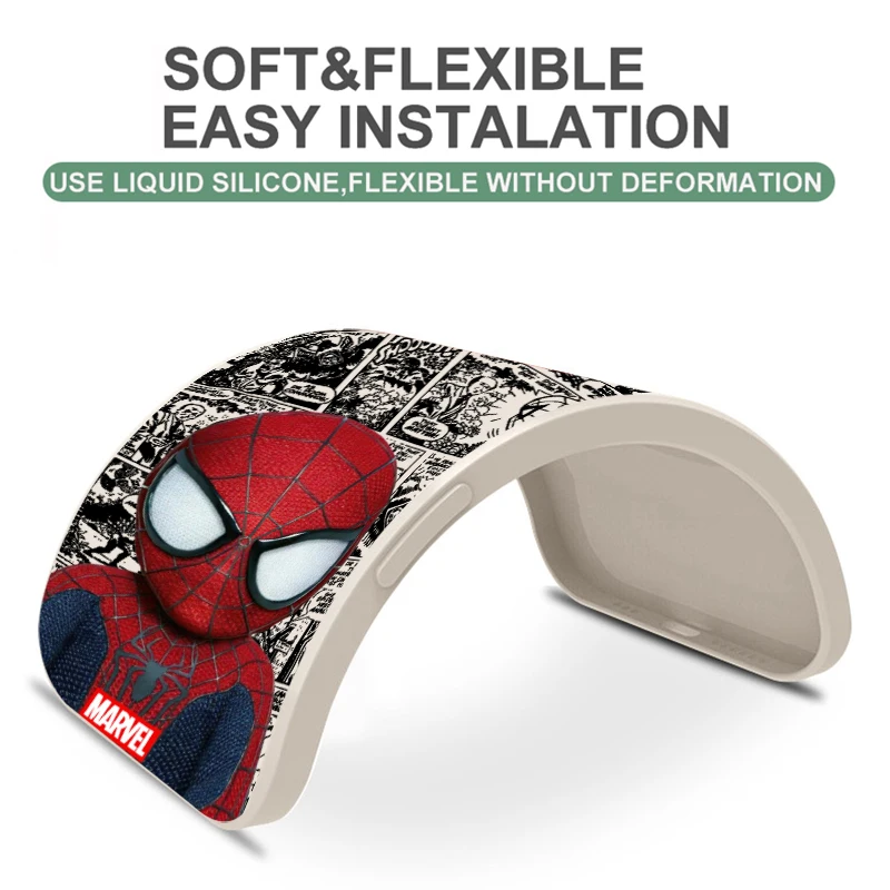 Marvel Spider Man Cartoon For OPPO Find X6 X5 X3 Pro Lite Neo OPPO Reno 9 8 7 Pro Lite 8T 8Z 7Z 5G Phone Case Soft Coque Funda
