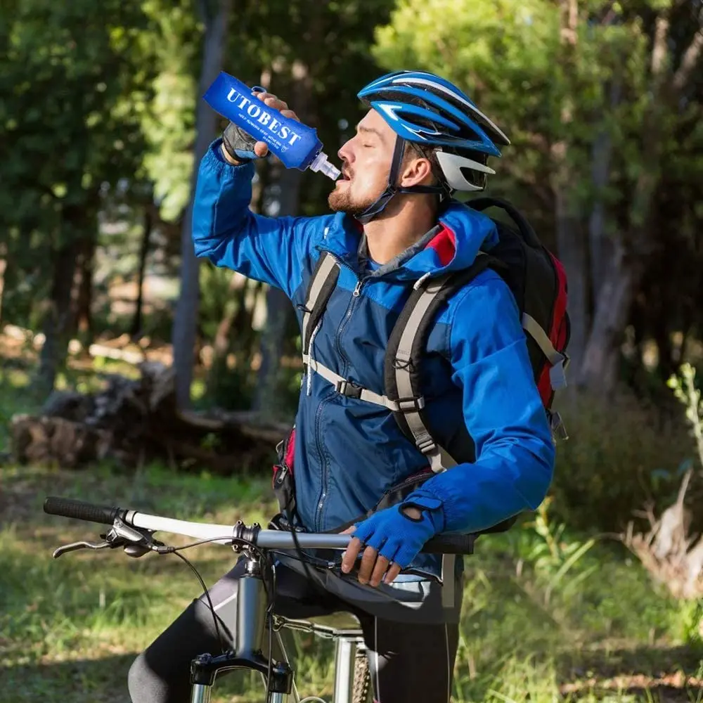 Portable Water Bottle UTOBEST Soft Flask Running Collapsible Water Bottles BPA PVC Free