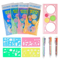 Spirograph Art Drawing Ruler Children DIY Handmade Painting Template Multifunctional Cartoon Color Developmental Toys Gifts TMZ 1