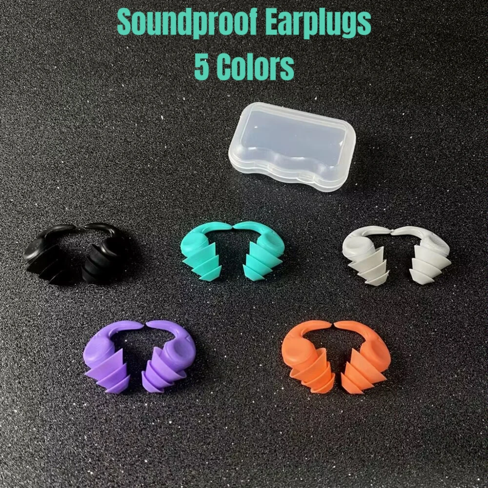 Soundproof Earplugs For Sleeping Soft Silicone Ear Muffs Noise