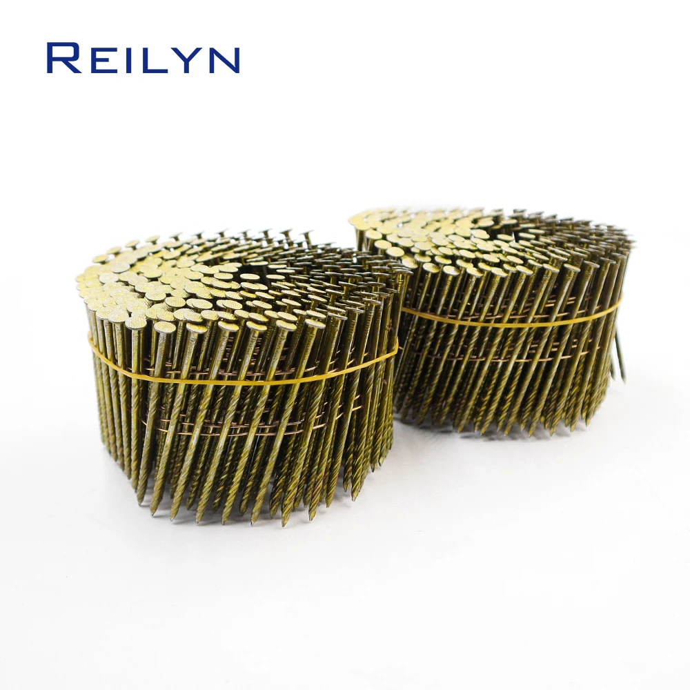 Reilyn 600pcs Coil Nails 50mm 64mm 70mm 80mm 90mm Nail for CN55 CN70 CN80 PAL90 Coil Nailer Pallet Binding Interior Decoration. loose leaf notebook b5 notepad planner coil binding 360 flipping for students dropship