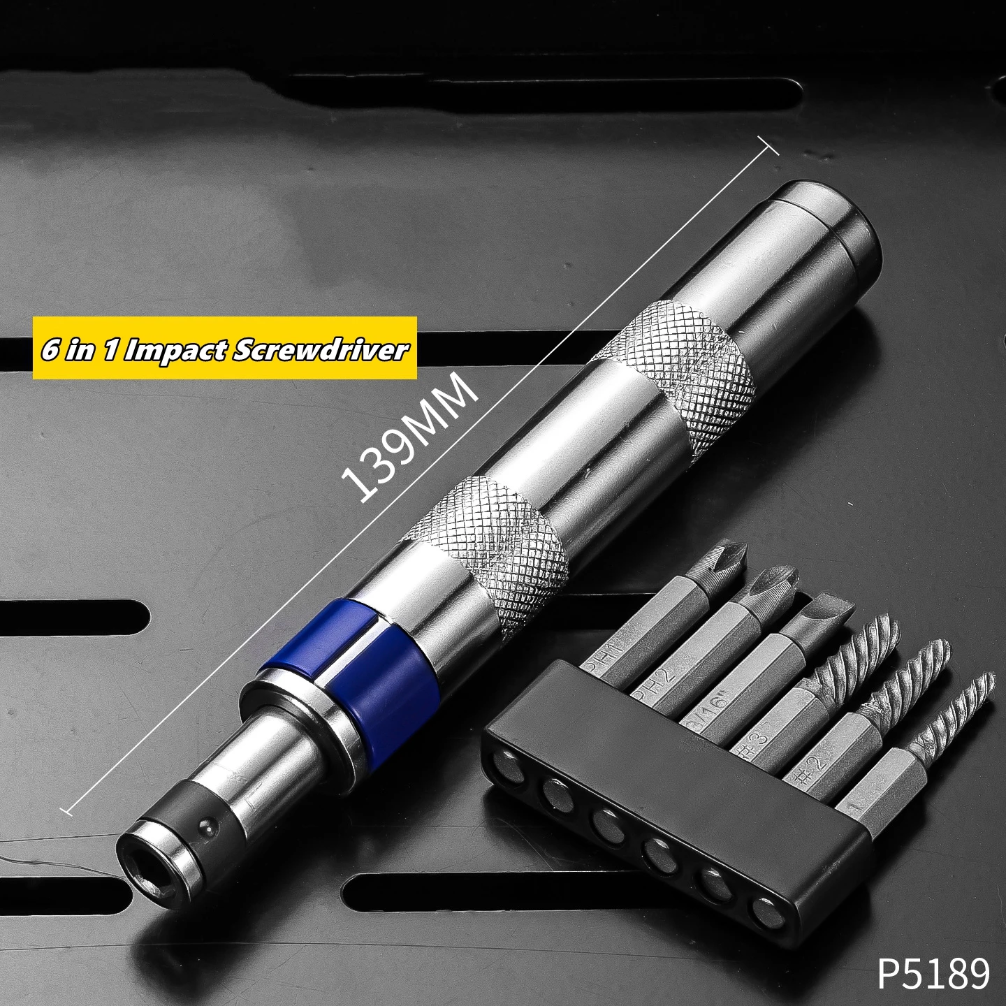 6 in 1 Impact Screwdriver Impact Drive Rusted Stuck Broken Fasteners Remover Screwdriver Set with Complete Specifications