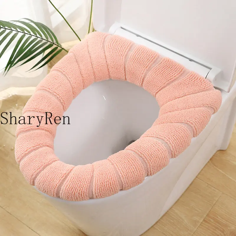 Orange Toilet mat