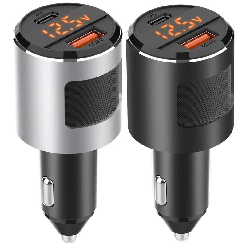 

Car Charger 18W 65W USB Car Charger PD Type Flush Fit Car Adapter For Iphone XR/Xs/Max/X/8/7/Plus