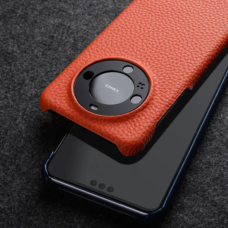 Case For Huawei Mate 60 Pro Case Genuine Leather Cases 60 Pro + Luxury Fashion Business Back Cover