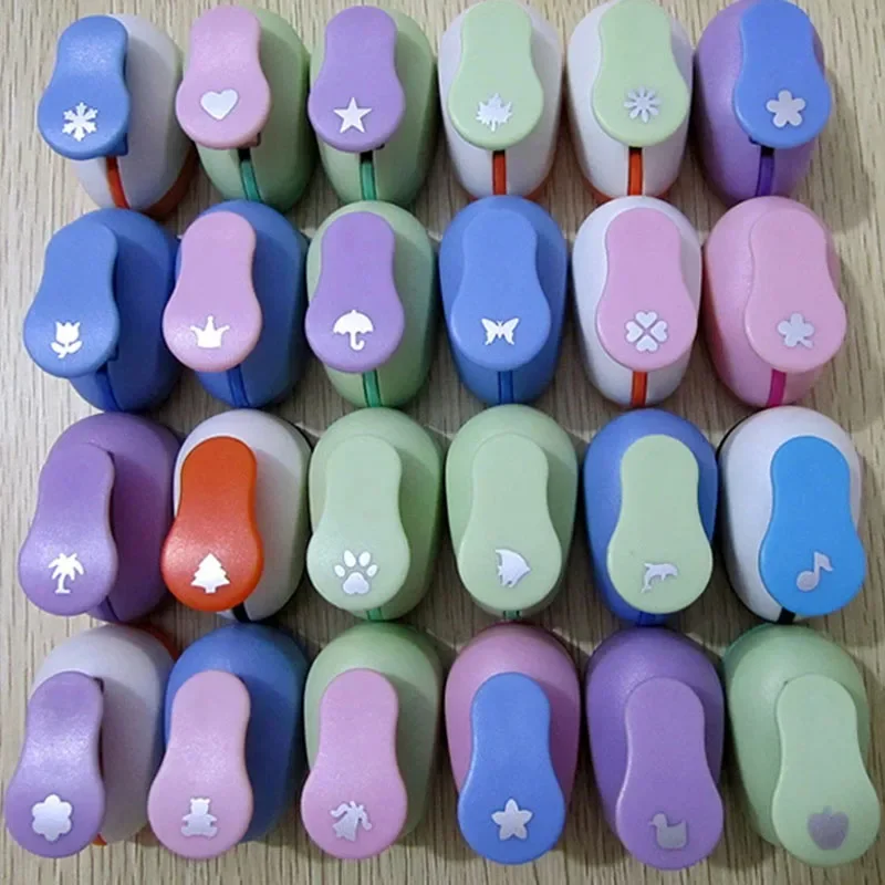 어린이용 EVA 폼 커터, 홀 펀치, 공예 종이, 스크랩북, 카드 도구, 학교 손 만들기, 5 인치, 8 인치, 15mm, 24 PC