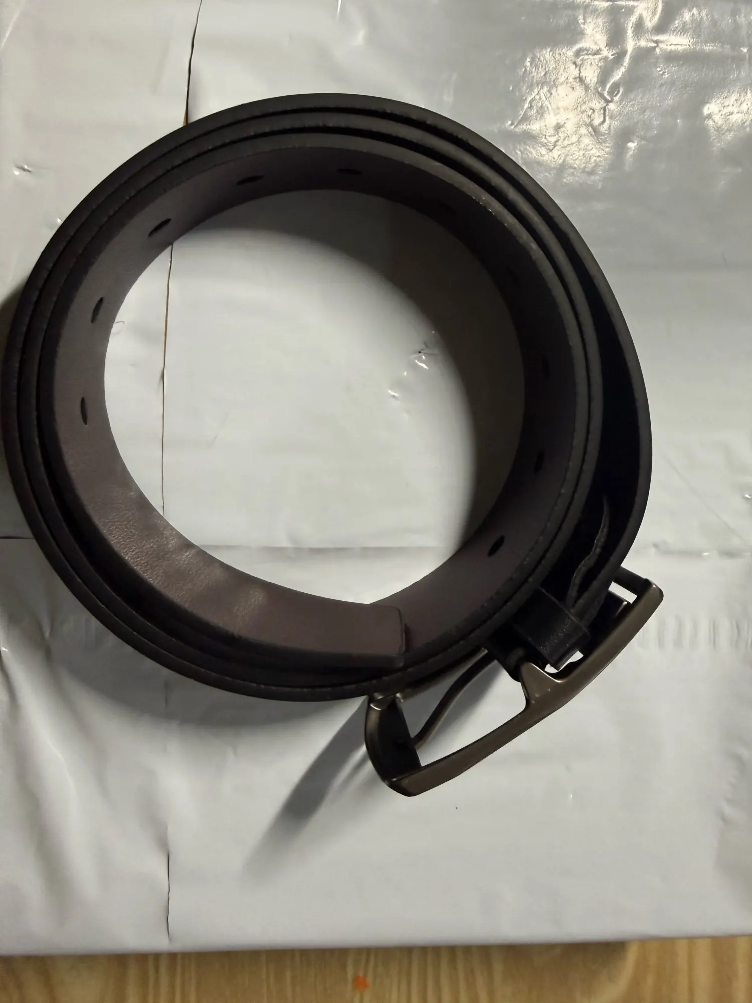 MIDNIGHT SOVEREIGN™ – Black Buckle Genuine Leather Belt photo review