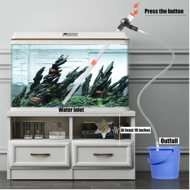 Fish Tank Cleaning Water Change Pipe Sandwasher Siphon Scraping Stool Scraping Wiping Algae Removing Moss Cleaning Tools