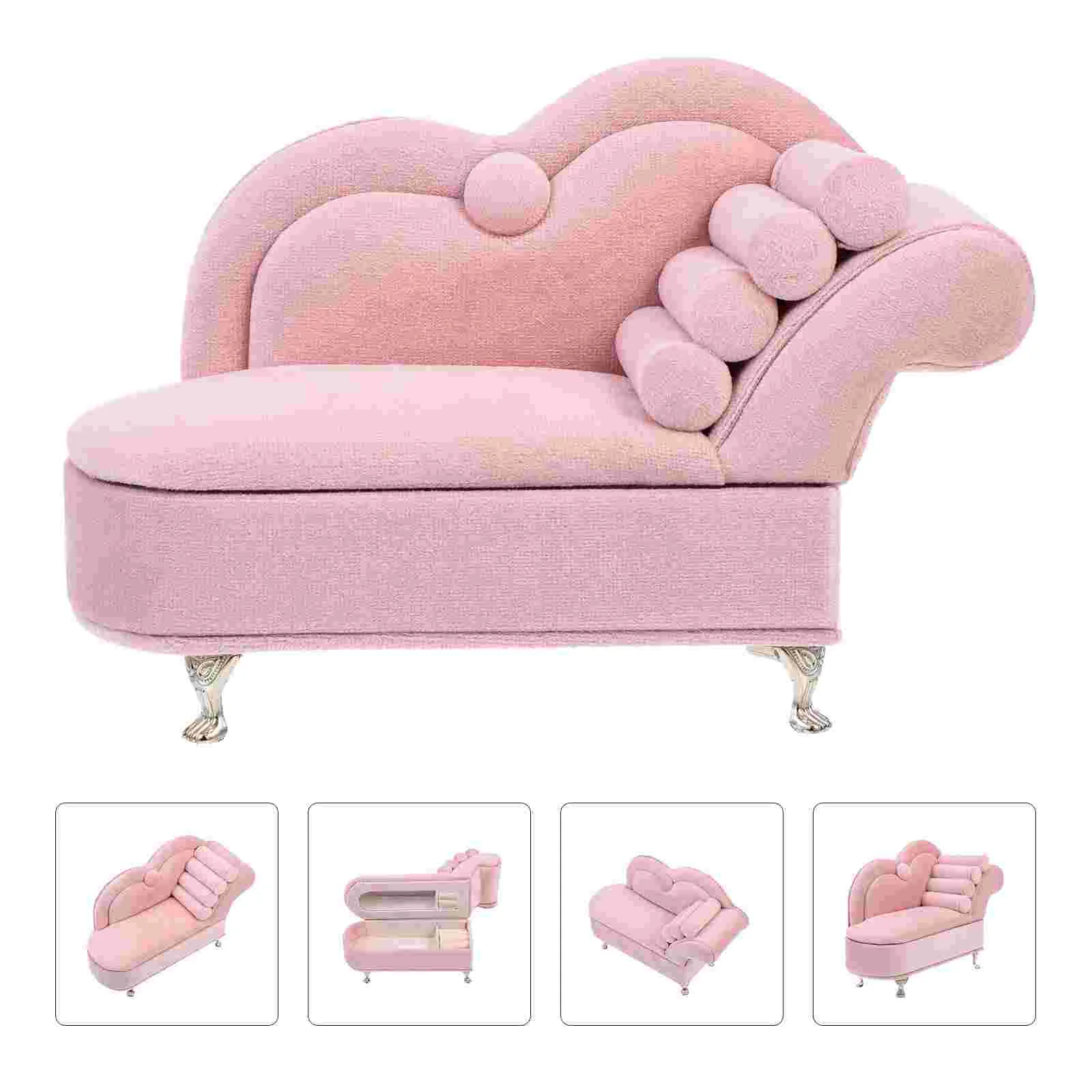 

House Sofa Miniature Sofa Toy House Furniture Model Creative Jewelry Box