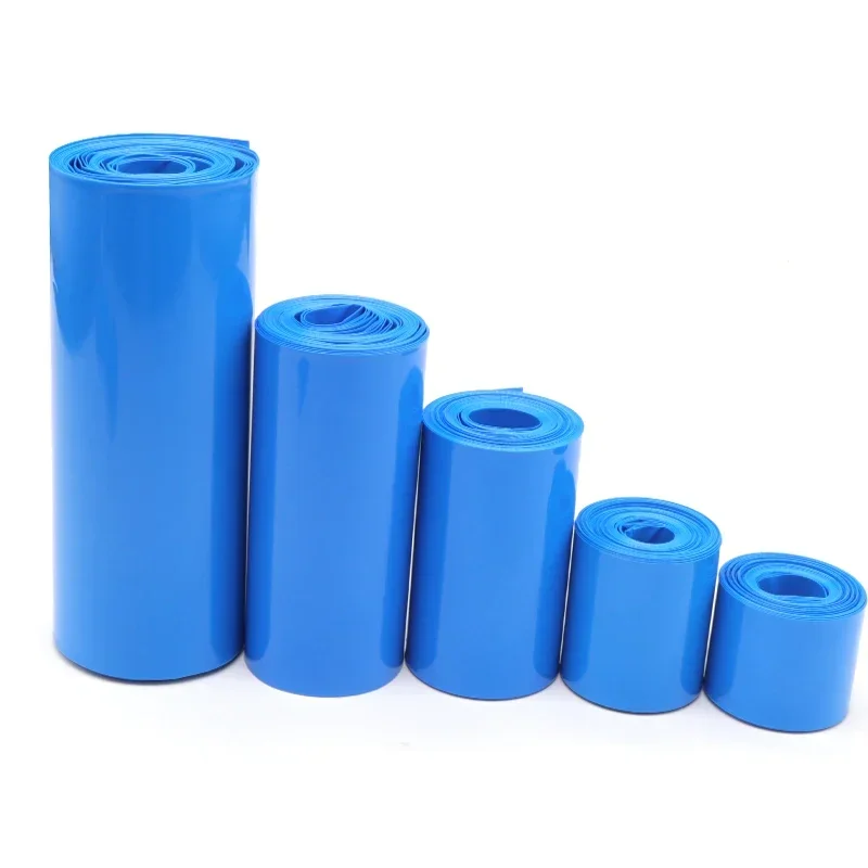 1/3/5M 18650 Lip Battery PVC Heat Shrink Tube Pack Width 7mm~ 180mm Dia 5 - 115mm Insulated Film Wrap lithium Case Cable Sleeve