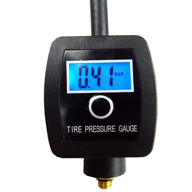 Manomètre Numérique Pneus - écran Rétroéclairé, 0-230 Psi - Poignée Antidérapante - Pour Voiture, Vélo, Camion