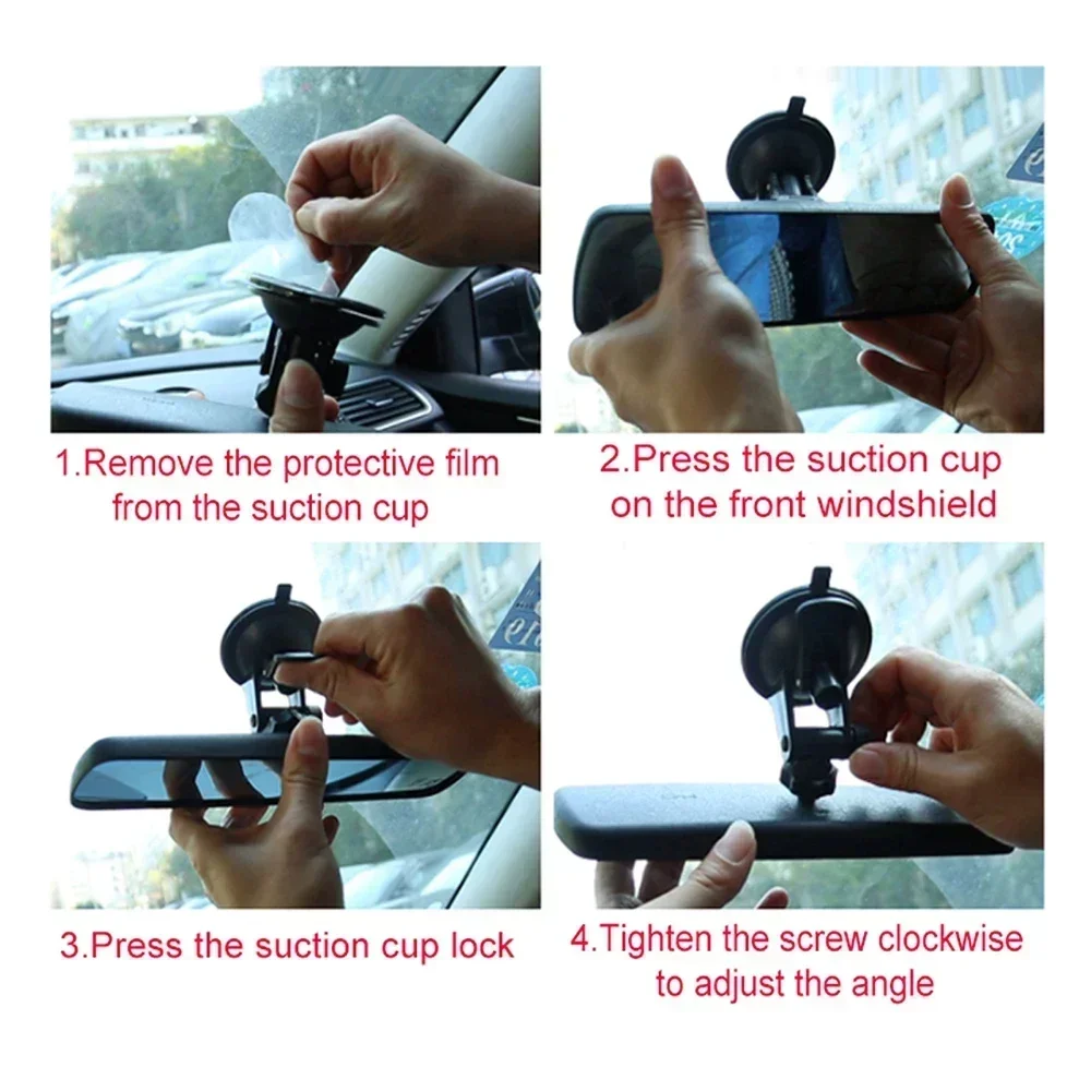 Adjustable 360 Rotates Vehicle Panoramic Rear View Mirror