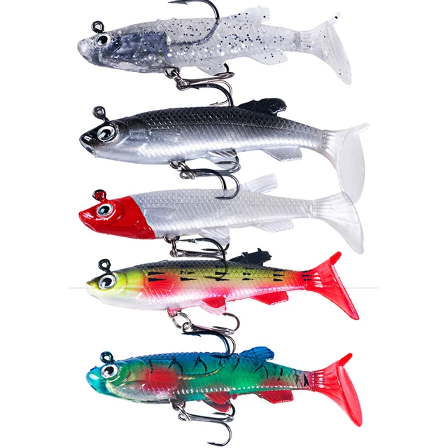 Soft Fishing Lures Kit Fishing Lures Baits Tackle Set for Freshwater Trout  Bass Salmon Include Vivid