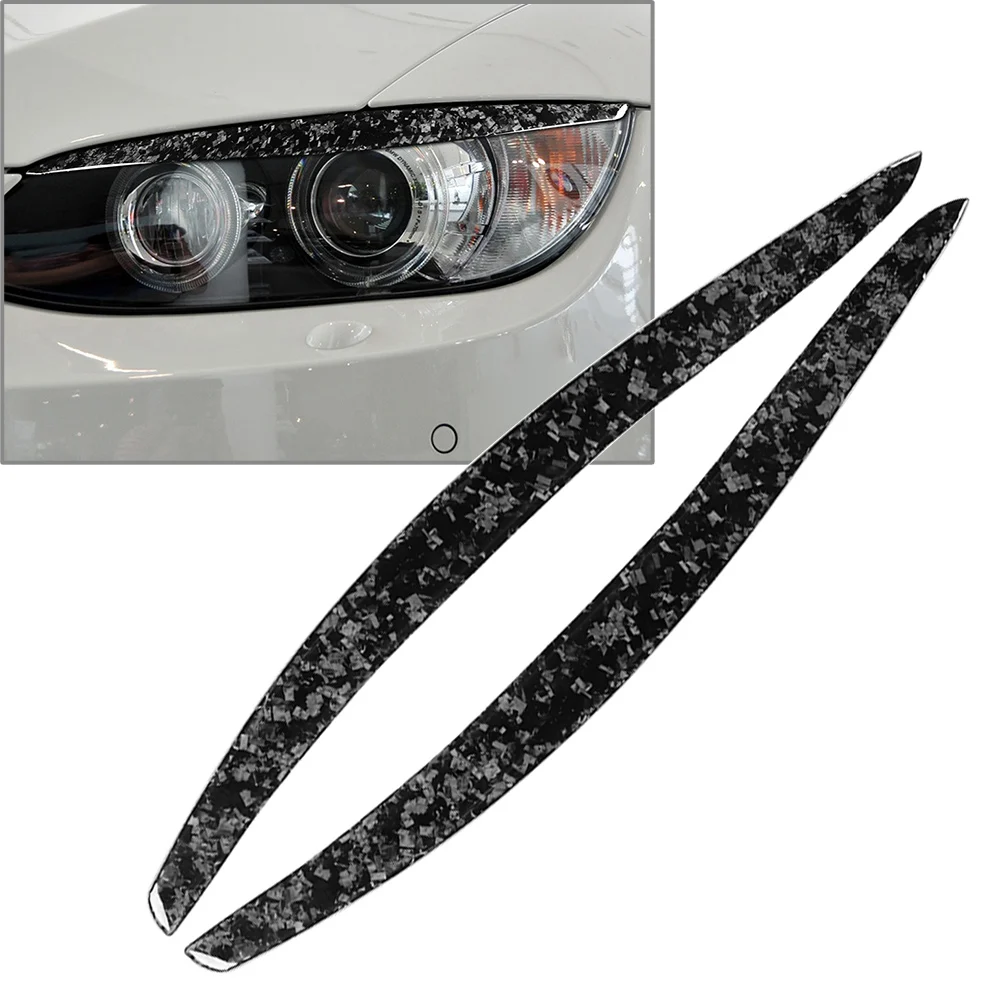 

2x Car Headlight Eyebrow Eyelid Cover Trim For BMW E92 E93 3Series 2006 2007 2008 2009 2010 2011 2012
