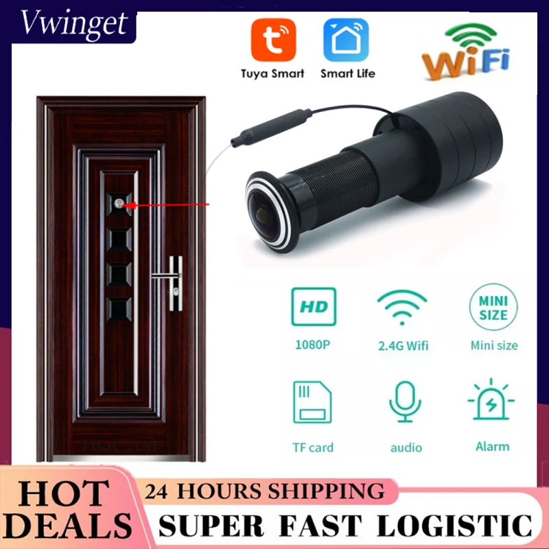 HQTY234DoorEyeHoleSecurity1080PHD166mmLensWideAngle