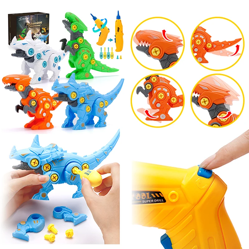 Tanio Montaż śruba zabawki edukacyjne dla dzieci dinozaury zabawki DIY