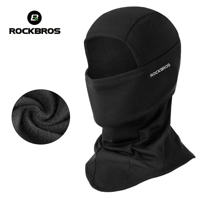 Winter Cycling Mask Fleece Thermal Keep Warm Windproof Cycling Face Mask Balaclava Ski Fishing Skiing Hat Headwear ROCKBROS