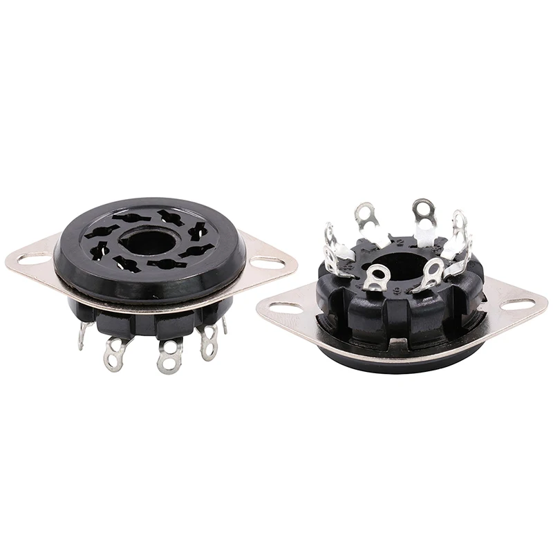 8pin Octal Bakelite Tube Socket Base S8WPF For CV181 5881 6SN7 KT88 EL34 6550 6SL7 KT66 6CA7 5AR4 Vacuum Tube Amplifier 1PCS