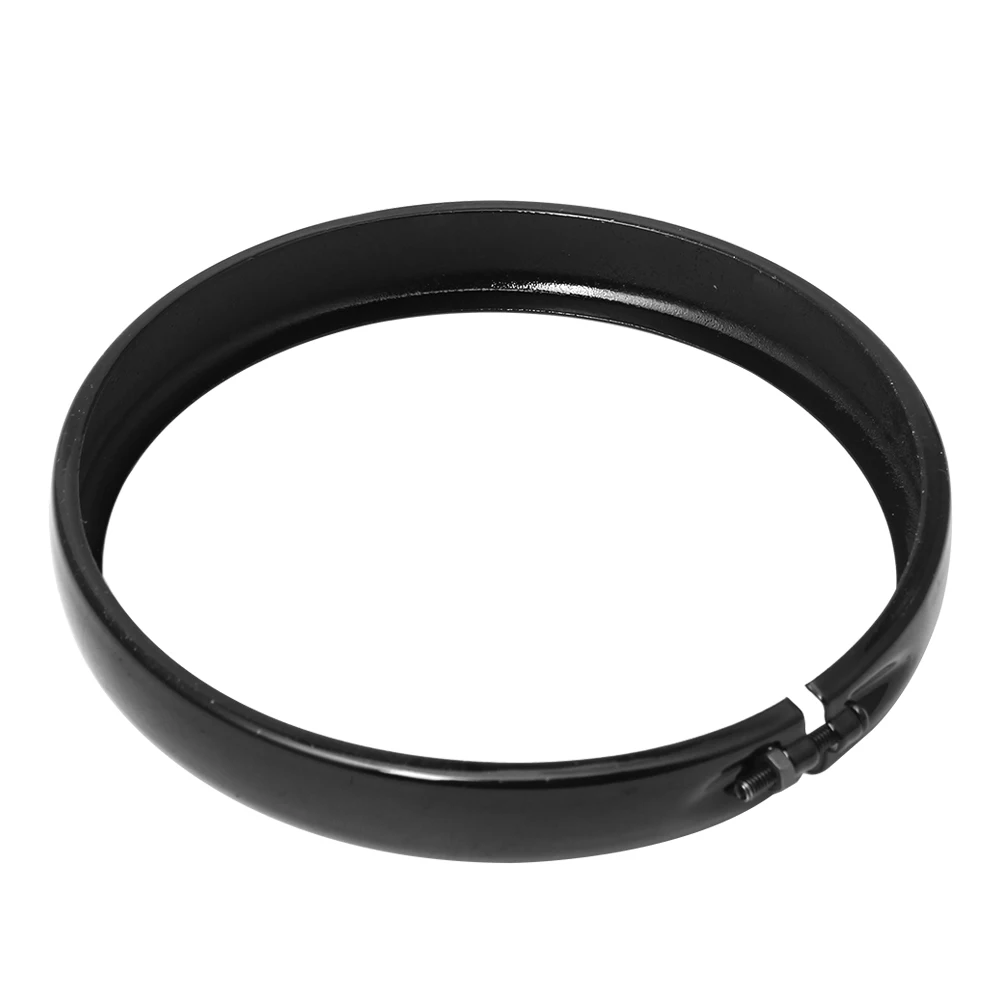 오토바이 블랙 5.75 ''할리 Sportster Iron XL 883 1200 Dyna Softail Street Bob 용 헤드 라이트 전조등 트림 링