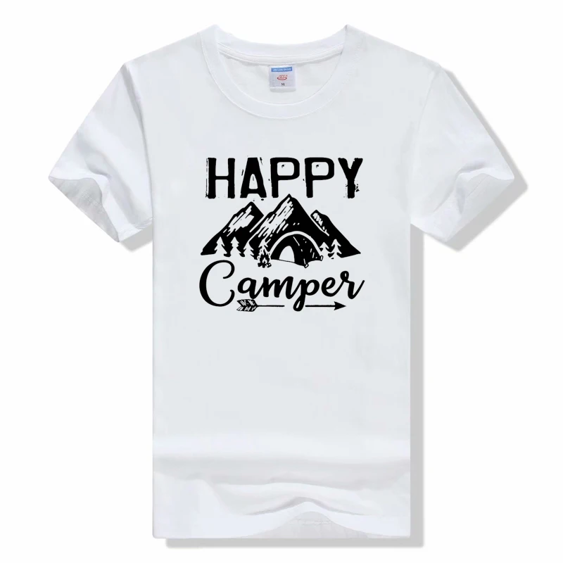 Happy Camper Printed Short Sleeve T-shirt 5