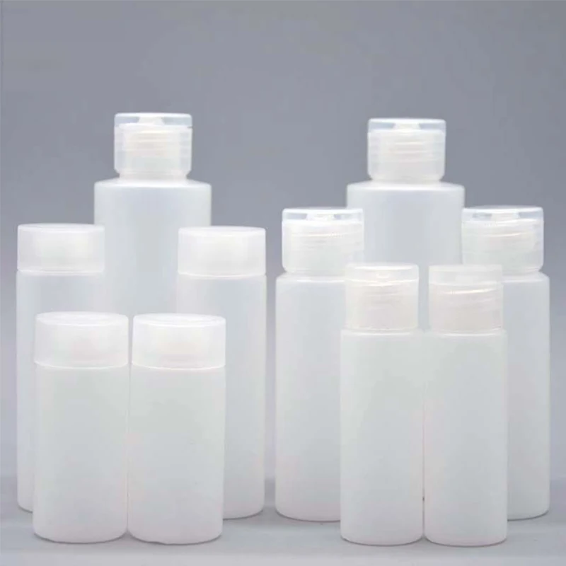 

Cosmetic Sub-bottle Dispensing Flocking Lotion Bottle Squeeze Shampoo Bottle Hose 10-120ML Clamshell Bottle Travel Makeup Tool