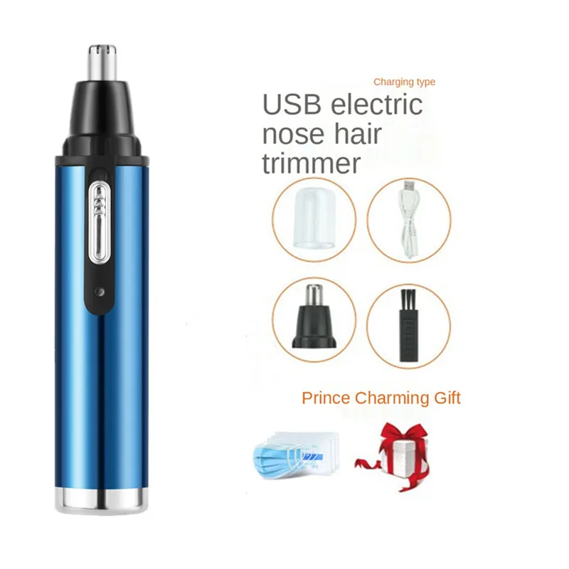 Ear Nose Hair Trimmer Men's Rechargeable Electric Shaver Trimmer Rechargeable Nose Hair Trimmer Electric Removal Clipper Razor