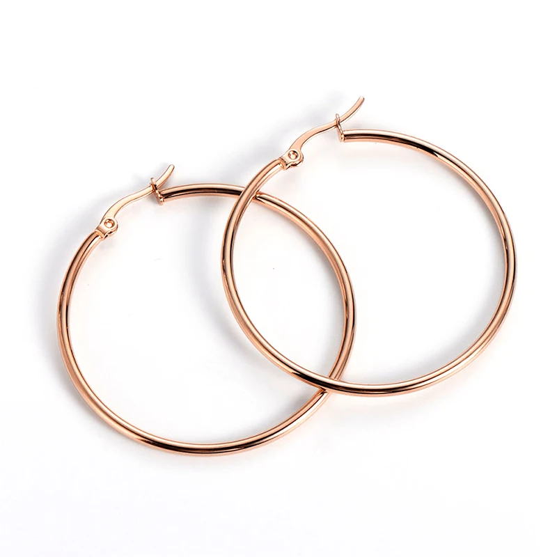 1 pair rose gold