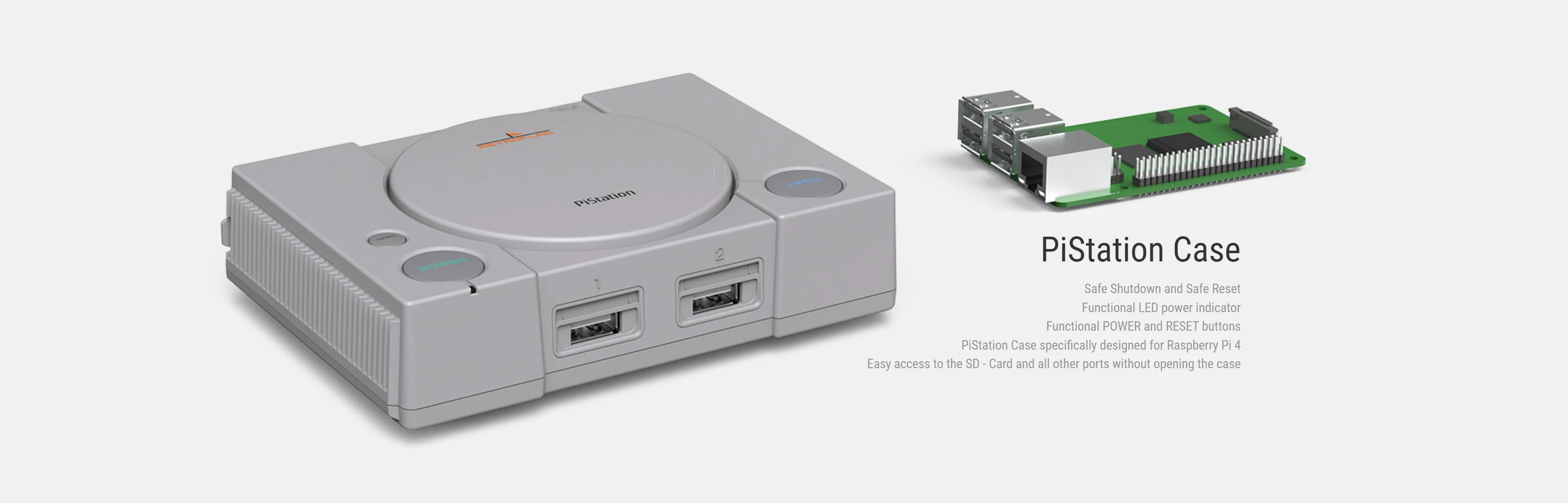 2022 retroflag pistationラズベリーパイ4 pistationlcdと互換性 