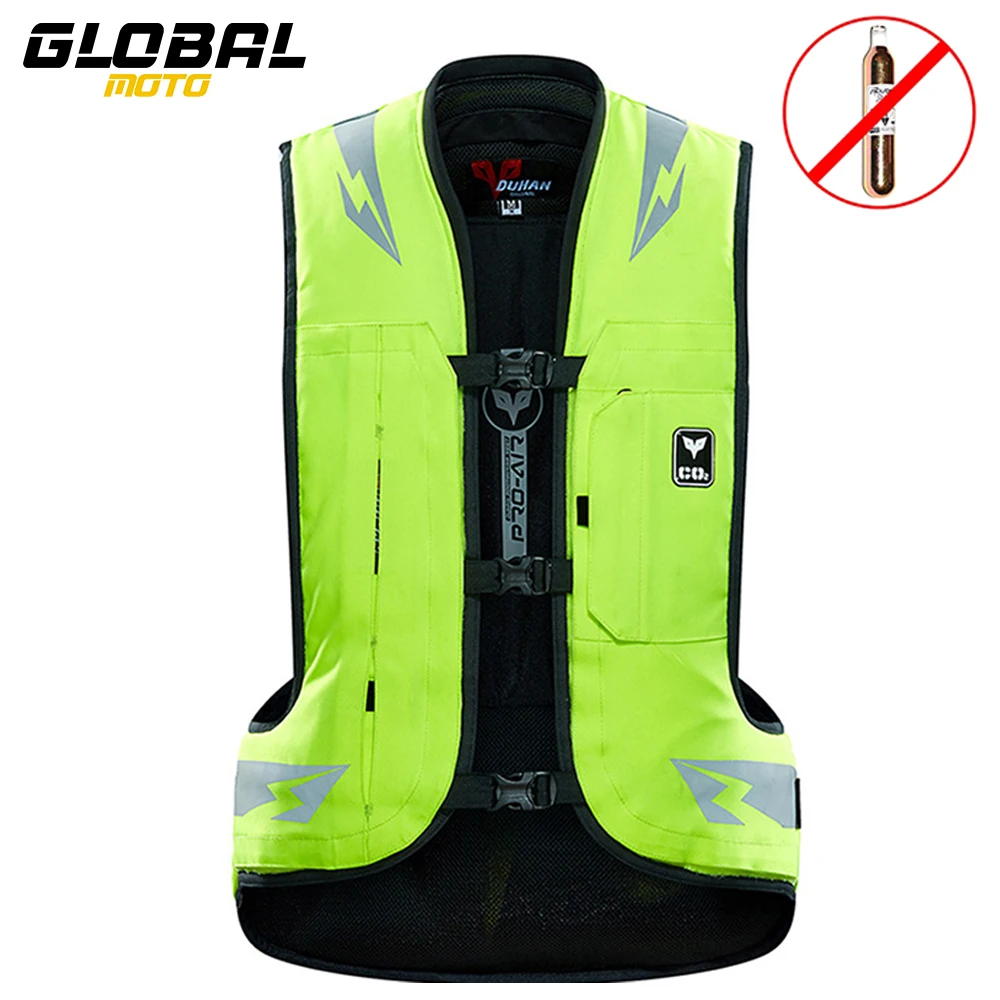 Duhan Riflettente Moto Air-Bag Gilet Outdoor Moto Equitazione Anti Caduta Motocross Tuta Protettiva Airbag