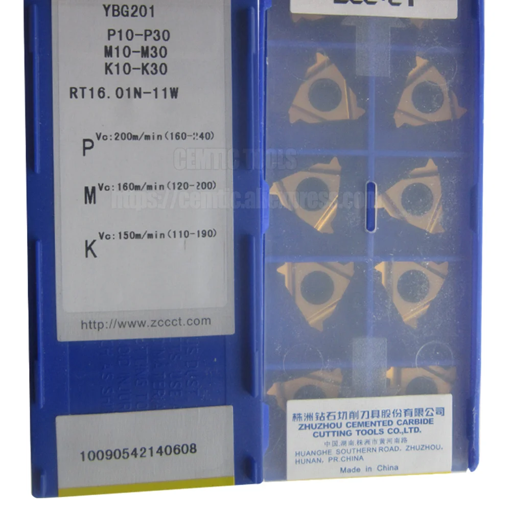 

10pcs/Lot 100% Original ZCC RT16.01W-11W YBG201 Insert
