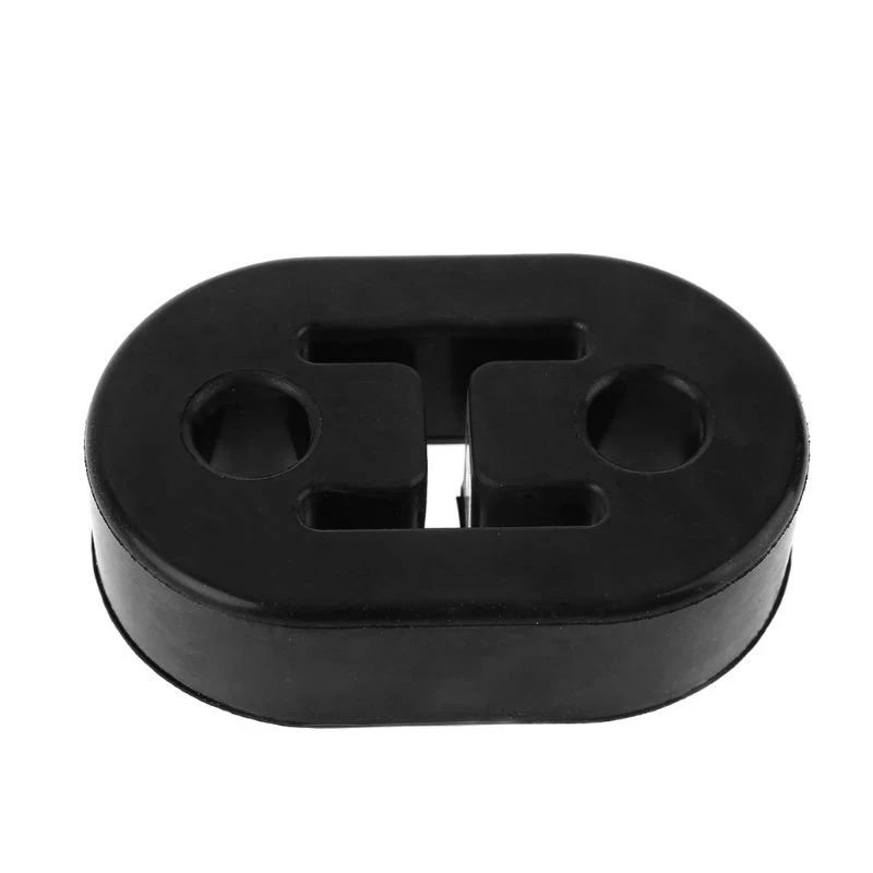 2/4/6/8/10pcs Car Rubber Exhaust Tail Pipe Mount Brackets Hanger Insulator Universal Black 2 Holes Diameter 11mm