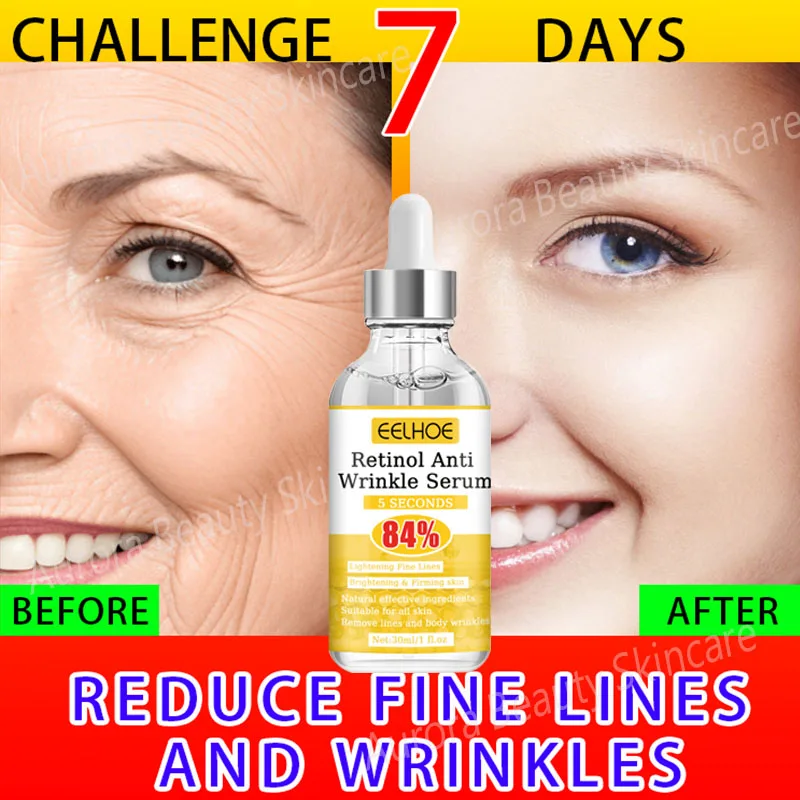 Retinol ránctalanító arcszérum feszesítő öregedésgátló esszencia halványító finom vonalak fehérítő hidratáló bőrápolás koreai_voghion.com