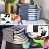 Kitchen Storage Bag Glass Cup Rack Cooking Plate Soup Spoon Case Dish Fabric Holder Travel Kitchen Accessories Shelf Organizer 4